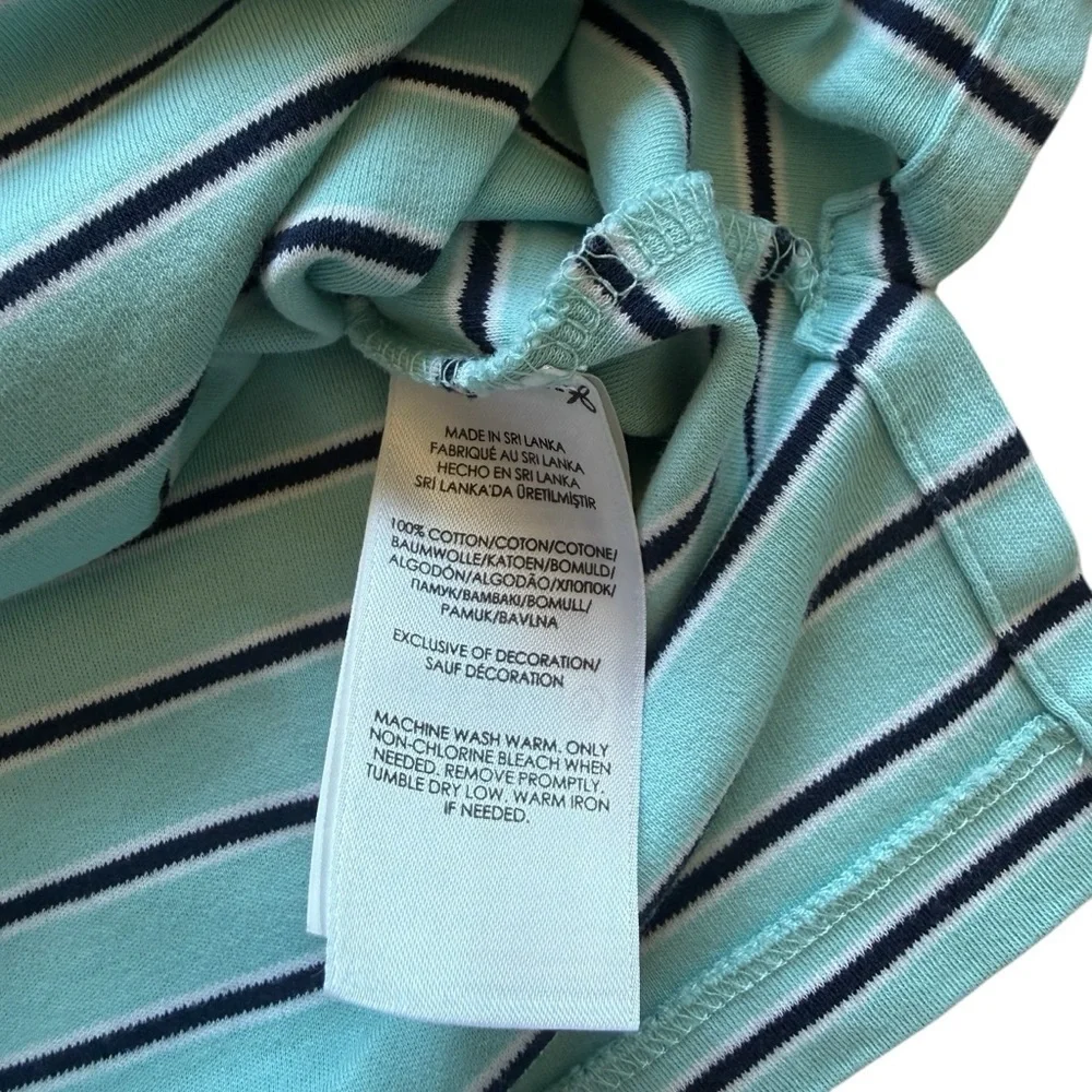Polo Ralph Lauren Polo Shirt Mens XL Blue Striped Short Sleeve Pony Logo Casual